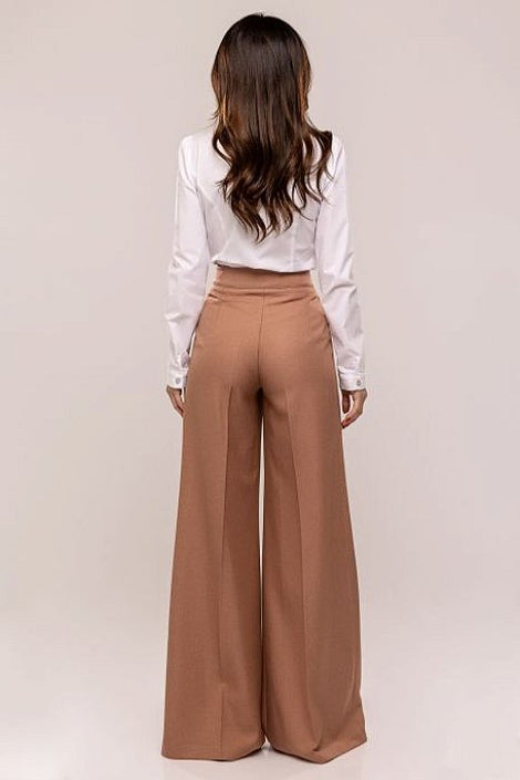 Pantaloni palazzo a gamba larga, pantaloni da donna extra Pantaloni palazzo a gamba larga, pantaloni da donna extra