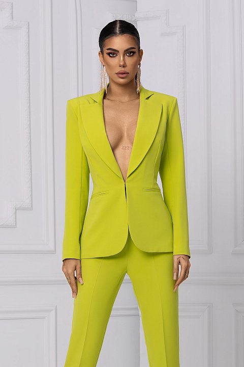Elegant suit with jacket and trousers
