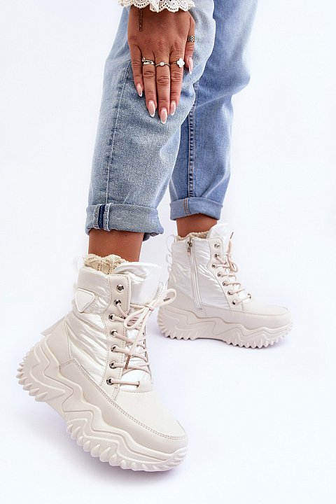 Lace-up sneakers ankle boots