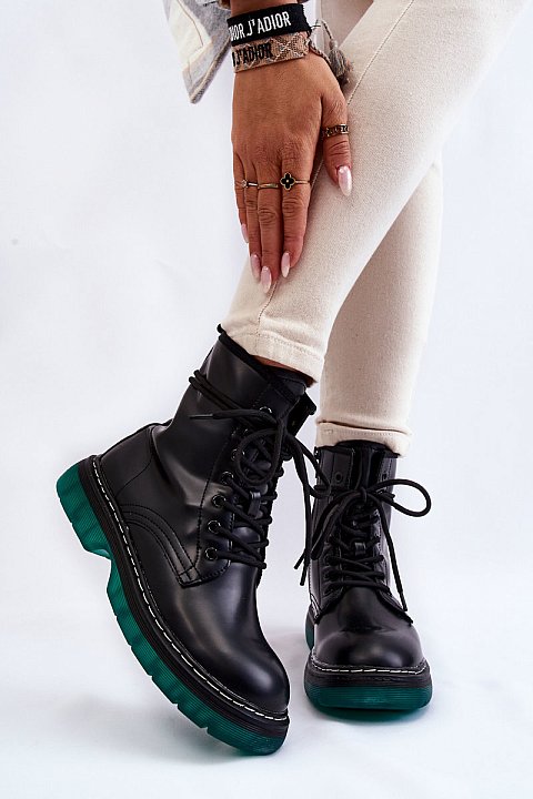 Laced amphibious boots