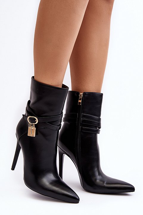 Stiletto heeled ankle boots
