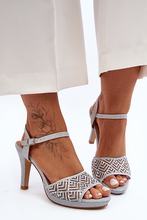 Stiletto heeled sandals