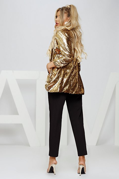 Gold sequined jacket