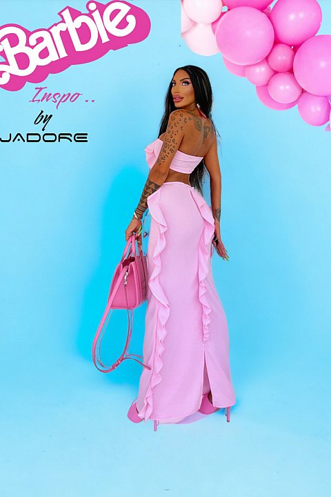 Barbie themed casual 2-piece suit