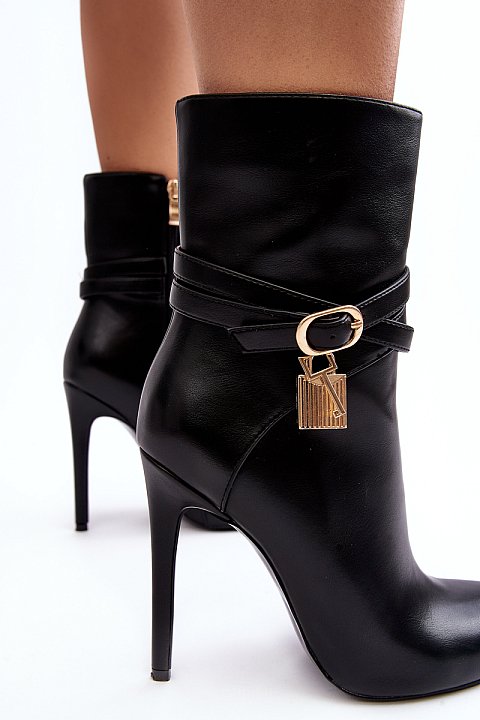 Stiletto heeled ankle boots