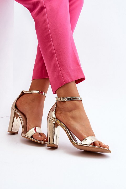 Sandals with high heels